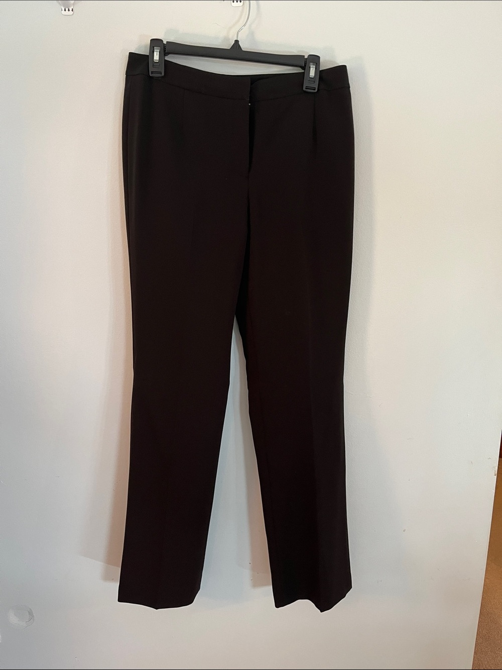 Kasper Black Straight-Leg Dress Trousers